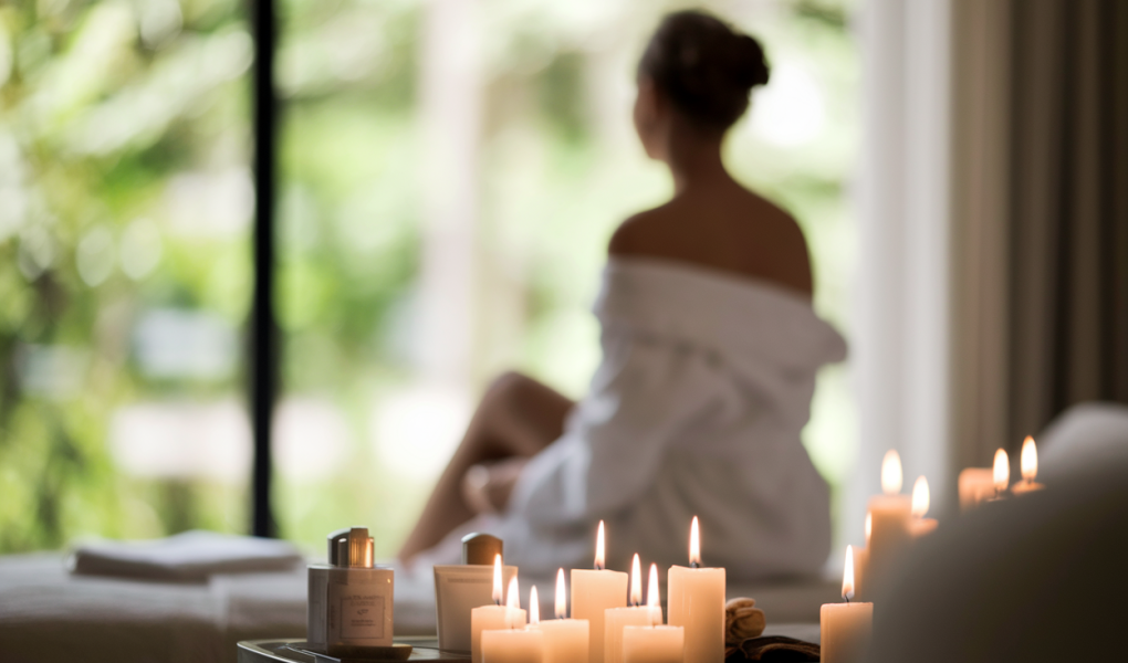 femme-dos-robe-spa-jardin