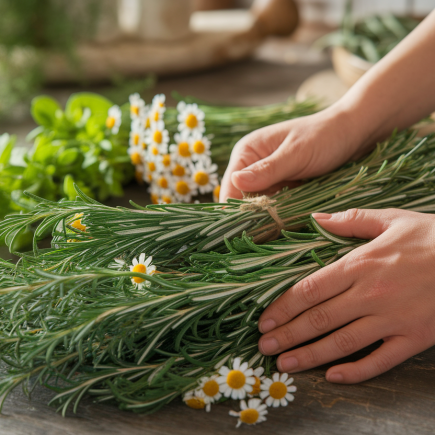 Bâton de fumigation DIY : fabriquer le vôtre avec Flos & Luna (verveine, romarin, camomille