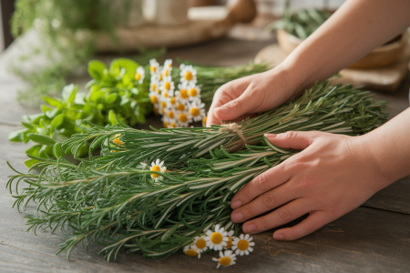 Bâton de fumigation DIY : fabriquer le vôtre avec Flos & Luna (verveine, romarin, camomille