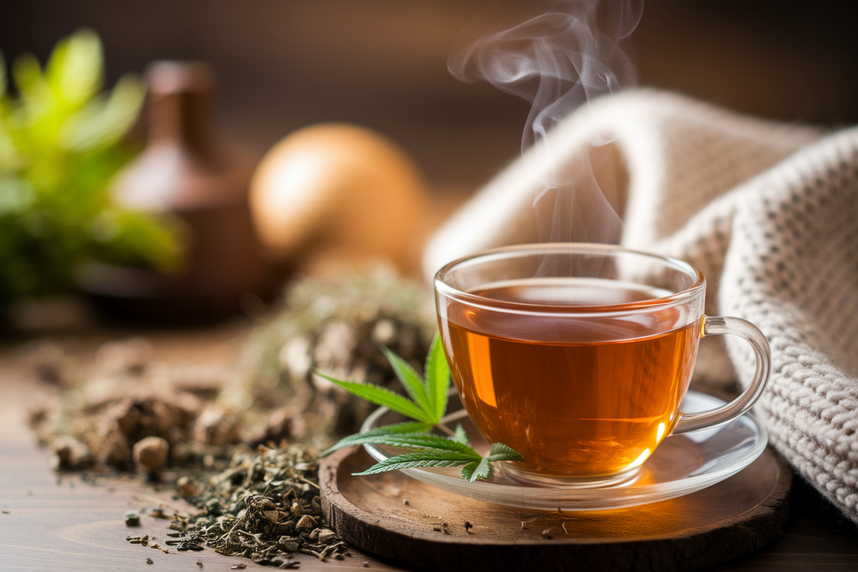 Moon Bloom, notre tisane de chanvre CBD spécialement conçue contre les douleurs de règles