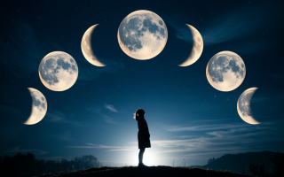 nuit-phases-lune-silhouette-personne-colline