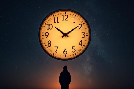 cadran-horloge-ciel-etoile-silhouette