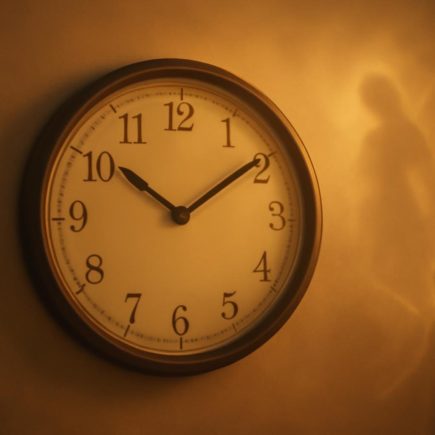 horloge-murale-lumiere-doree-atmosphere-mystique