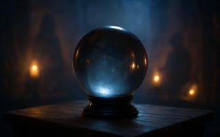 table-bois-boule-cristal-ambiance-mysterieuse