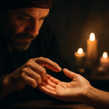 chiromancien-main-bougies-cristaux-mystique