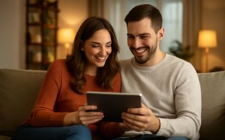 couple-canape-tablette-salon-moderne