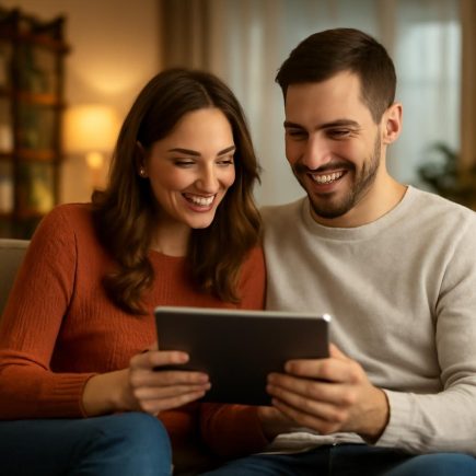 couple-canape-tablette-salon-moderne