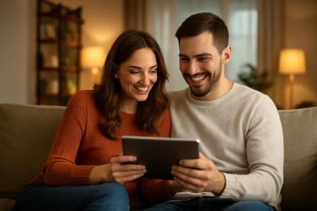 couple-canape-tablette-salon-moderne