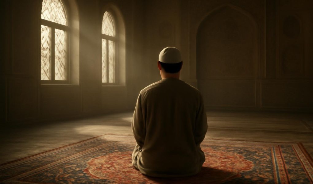 mosquee-lumiere-tapis-priere-personne-meditation
