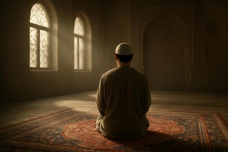 mosquee-lumiere-tapis-priere-personne-meditation