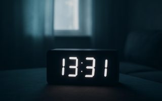 horloge-numerique-piece-moderne-lumiere-naturelle