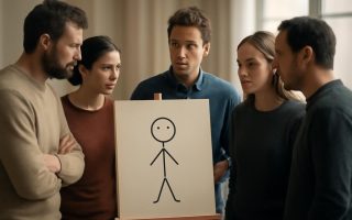 personnes-cercle-tableau-bonhomme-allumette