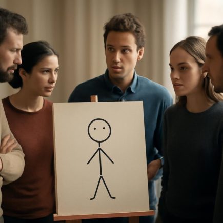 personnes-cercle-tableau-bonhomme-allumette