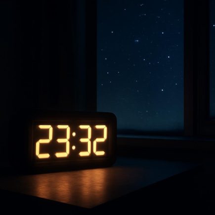 horloge-numerique-table-ciel-etoile