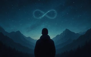 silhouette-montagne-ciel-etoile-infini