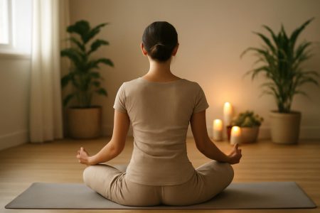 meditation-tapis-yoga-plantes-bougies