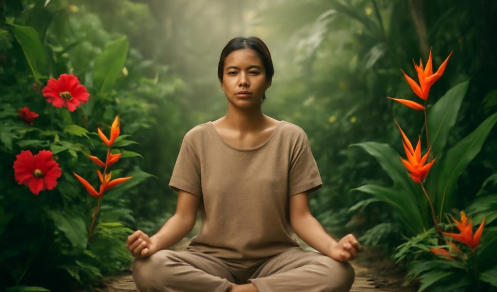 personne-tailleur-jardin-fleurs-tropicales